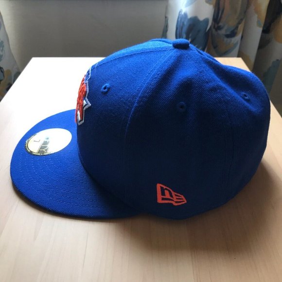 New Era 59Fifty NBA New York Knicks Team Blue Fitted Hat - Sz 7 - Picture 6 of 7
